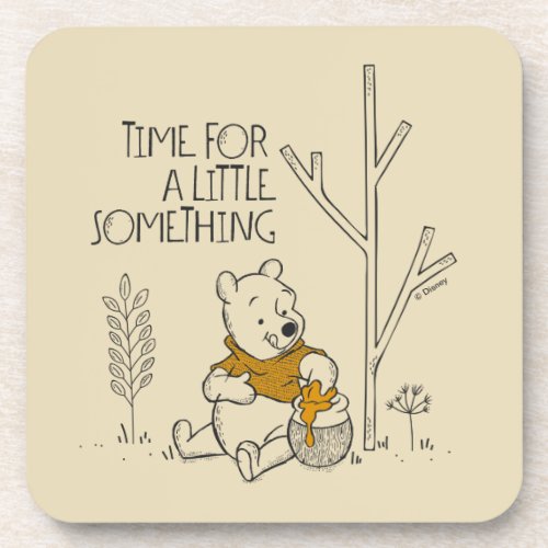 Winnie the Pooh  Time for a Little Something Beverage Coaster