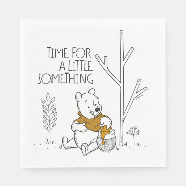 Winnie the Pooh | Time for a Little Something Napkins (Front)