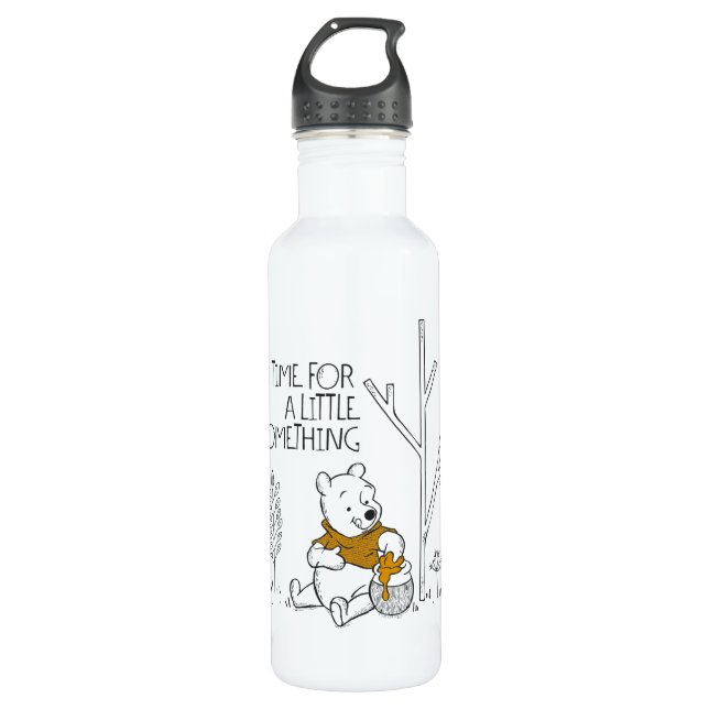Winnie the Pooh | Time for a Little Something Stainless Steel Water Bottle (Front)