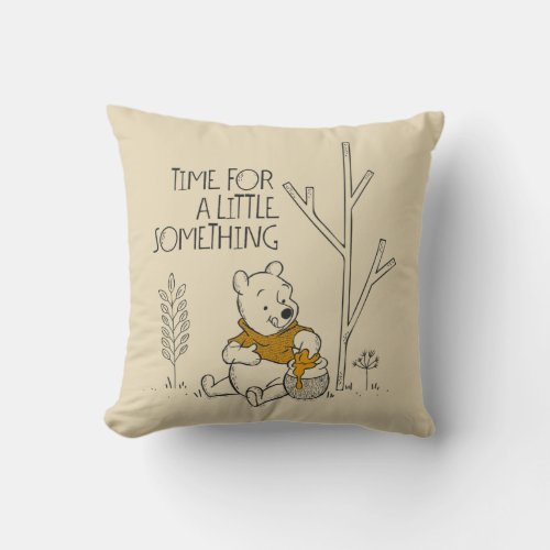 Winnie the Pooh  Time for a Little Something Throw Pillow