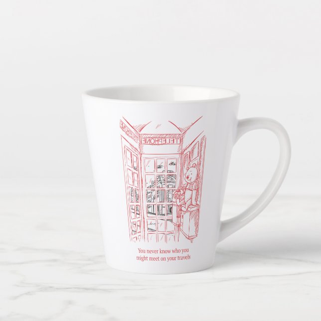 Winnie the Pooh | Travel Quote Latte Mug (Right)