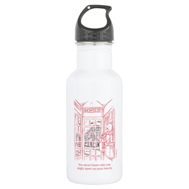 Winnie the Pooh | Travel Quote Stainless Steel Water Bottle (Front)