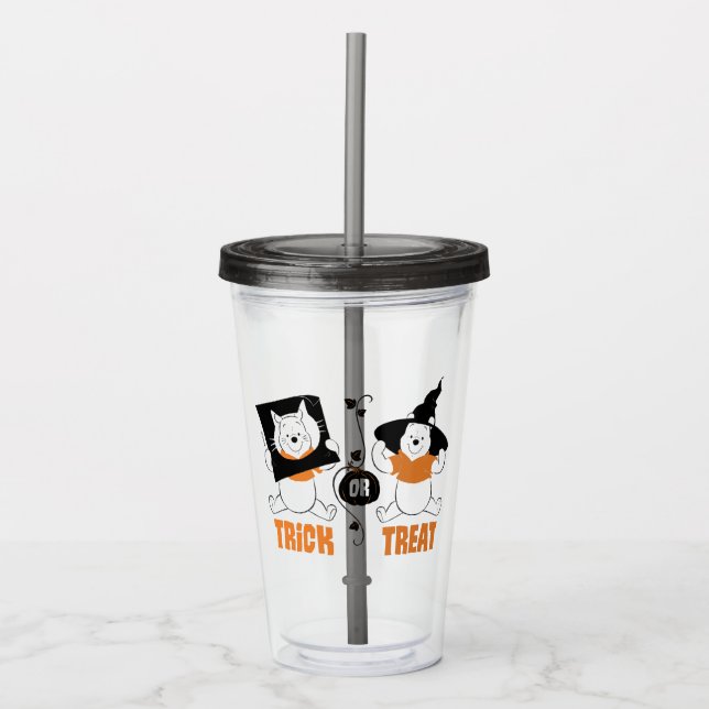 Winnie the Pooh | Trick or Treat Acrylic Tumbler (Front)