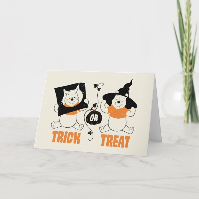 Winnie the Pooh | Trick or Treat Card (Front)