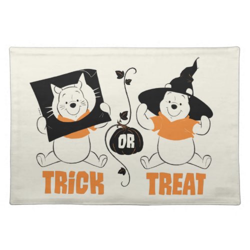 Winnie the Pooh  Trick or Treat Cloth Placemat