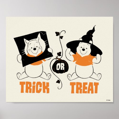 Winnie the Pooh  Trick or Treat Poster