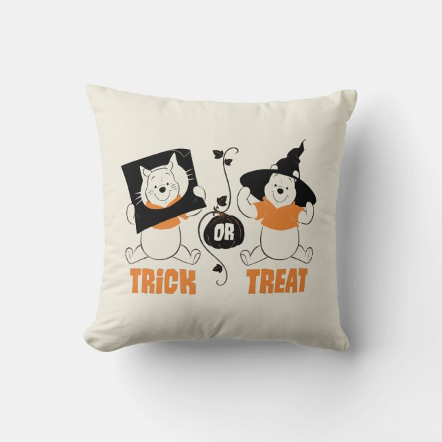 Winnie the Pooh | Trick or Treat Throw Pillow (Front)