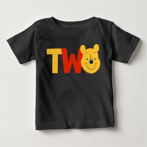 Winnie the Pooh  TWO _ Second Birthday Baby T_Shirt