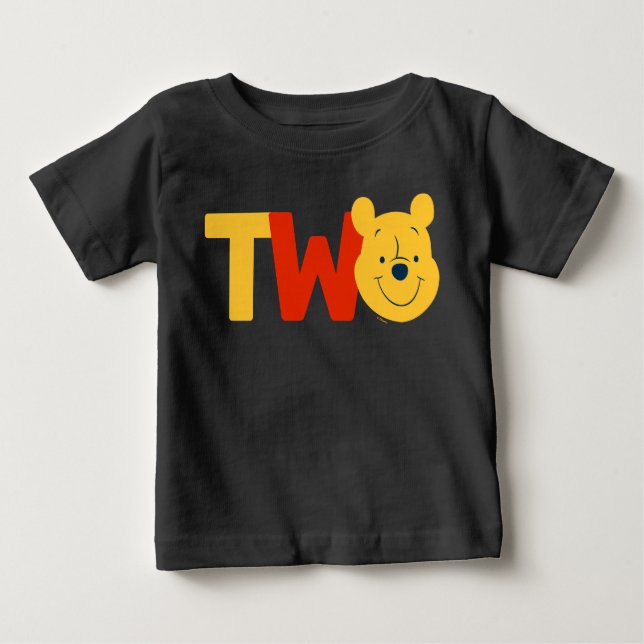 Winnie the Pooh | TWO - Second Birthday Baby T-Shirt (Front)
