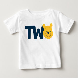 Winnie the Pooh   TWO - Second Birthday Baby T-Shirt