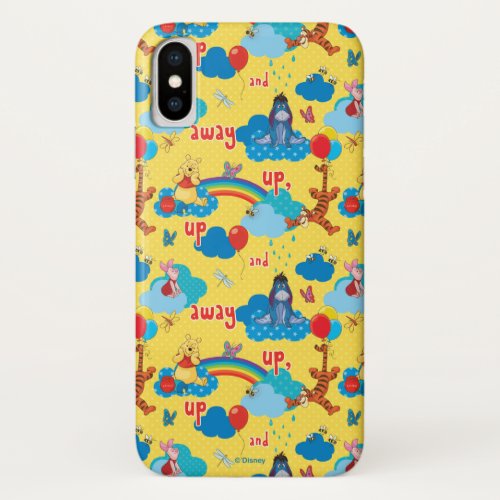Winnie the Pooh  Up and Away Pattern iPhone X Case