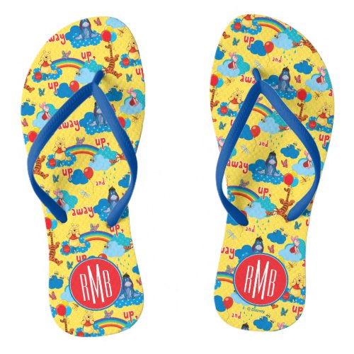 Winnie the Pooh  Up and Away Pattern Flip Flops
