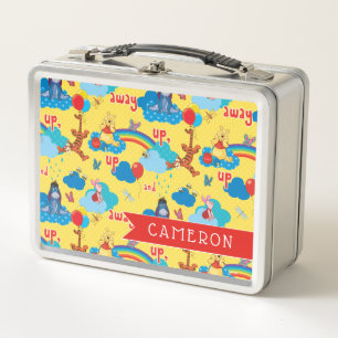Winnie the Pooh   Up and Away Pattern Metal Lunch Box