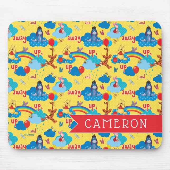 Winnie the Pooh | Up and Away Pattern Mouse Pad (Front)