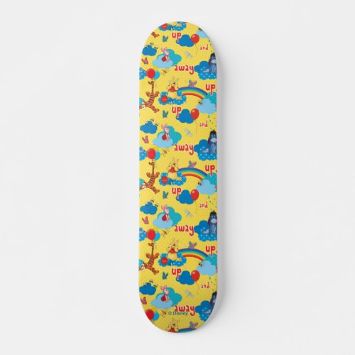 Winnie the Pooh  Up and Away Pattern Skateboard