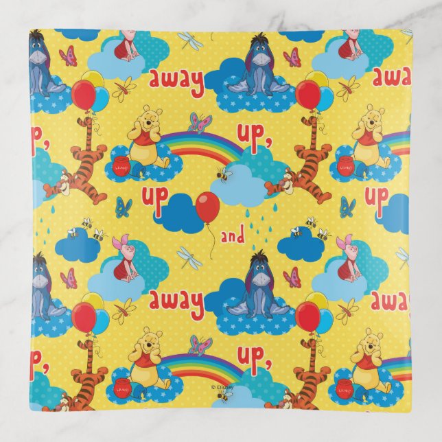 Winnie the Pooh | Up and Away Pattern Trinket Tray (Front)