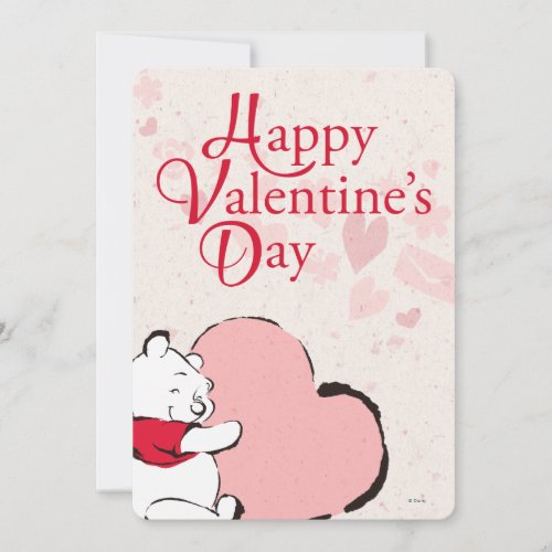 Winnie the Pooh Valentine Holiday Card