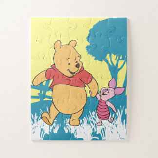 Winnie the Pooh Walking With Piglet Jigsaw Puzzle