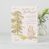 Winnie the Pooh | We Can Bearly Wait Baby Shower Invitation (Standing Front)