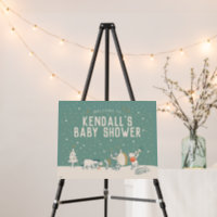 Winnie the Pooh | Winter Baby Shower - Welcome Foam Board