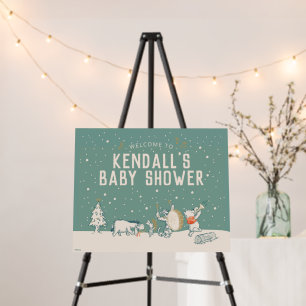 Winnie the Pooh Winter Baby Shower - Welcome Foam Board
