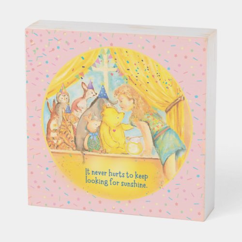 Winnie The Pooh Wood Art For Girls Bedroom  Wooden Box Sign