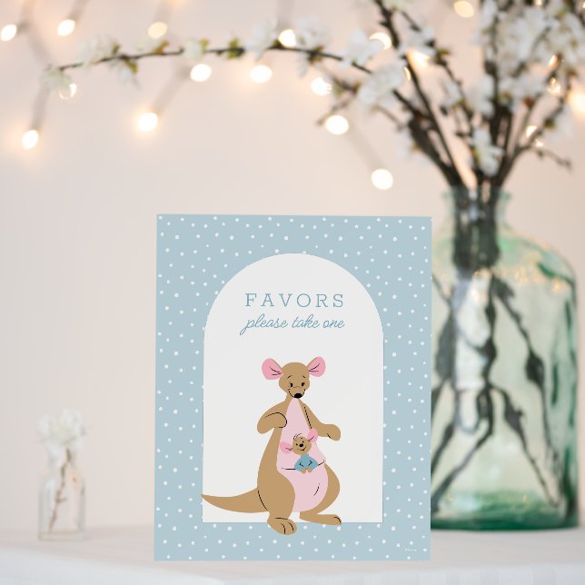 Winnie the Pooh's Kanga & Roo | Boy Shower Foam Board (In Situ (Wedding))