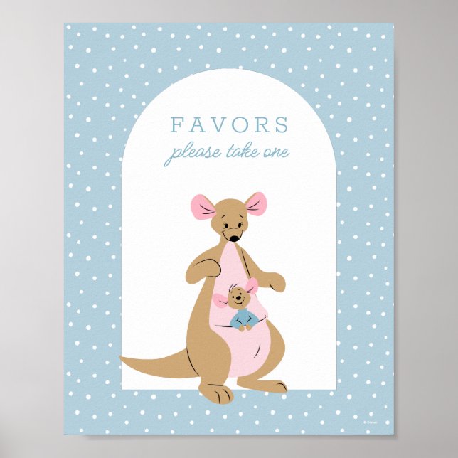 Winnie the Pooh's Kanga & Roo | Boy Shower Poster (Front)