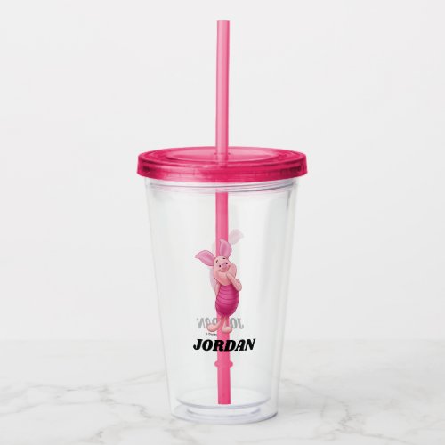 Winnie the Poohs Piglet _ Add Your Name Acrylic Tumbler