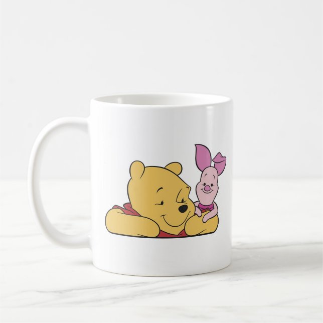 Winnie The Pooh's Pooh and Piglet together Coffee Mug (Left)