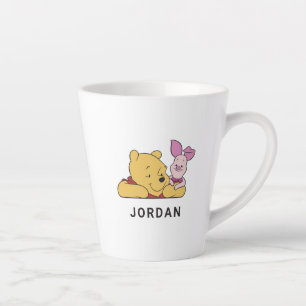 Winnie The Pooh's Pooh and Piglet together Latte Mug