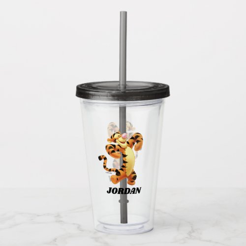 Winnie the Poohs Tigger _ Add Your Name Acrylic Tumbler