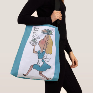 Winnie Waite the busy waitress print Crossbody Bag
