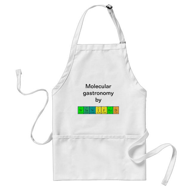 Winnifred periodic table name apron (Front)