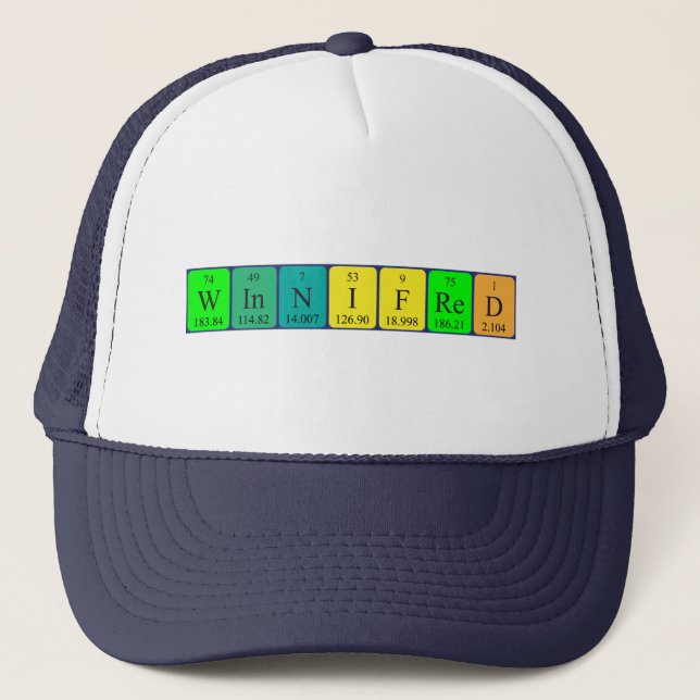 Winnifred periodic table name hat (Front)
