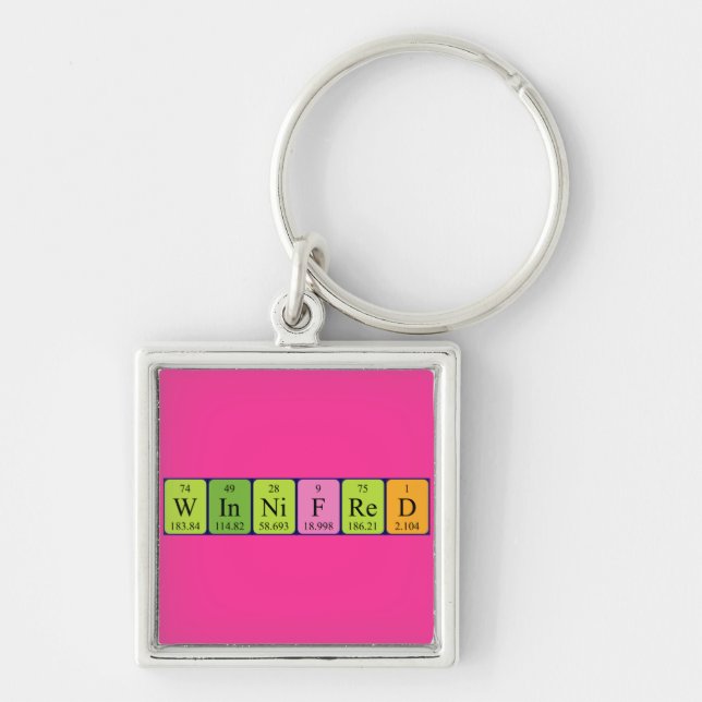 Winnifred periodic table name keyring (Front)