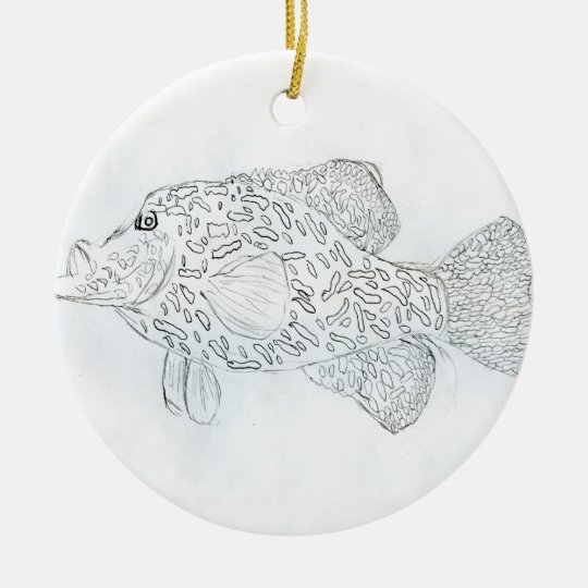 Winning art by D. Robins - Grade 4 Ceramic Ornament