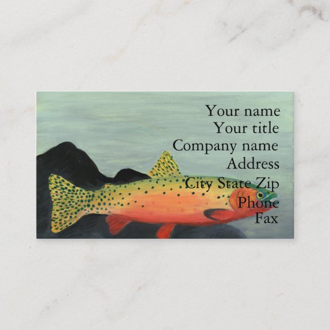 Winning art by  S. Clayton - Grade 7 Business Card (Front)