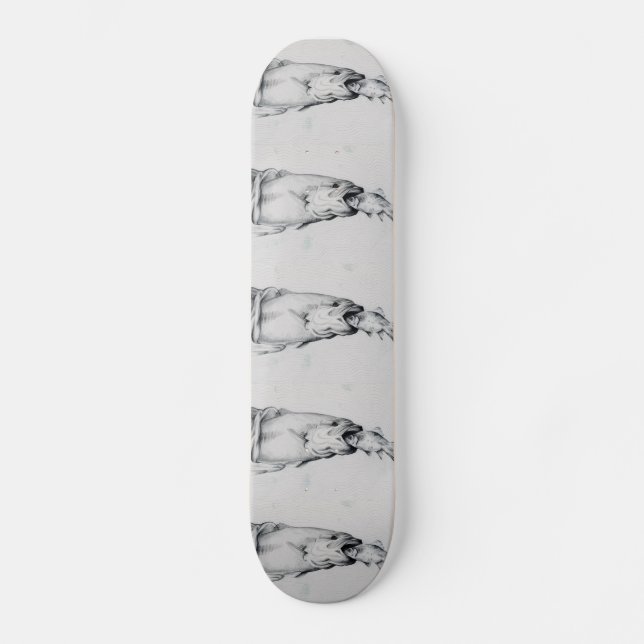 Winning artwork by A. Riley, Grade 11 Skateboard (Front)