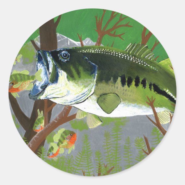 Winning artwork by B. King, Grade 7 Classic Round Sticker (Front)