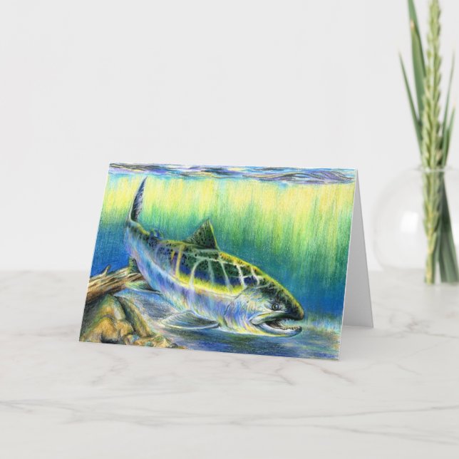 Winning artwork by T. Lee, Grade 9 Holiday Card (Front)