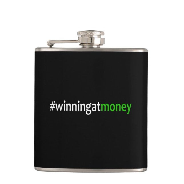 Winning At Money Flask (Front)
