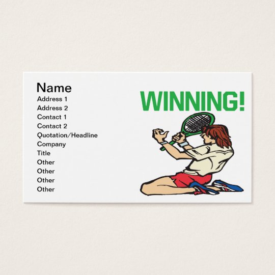 Winning Business Card