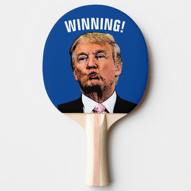 WINNING! DONALD TRUMP PING PONG PADDLE (Front)