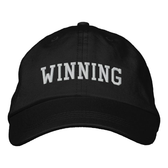 WINNING EMBROIDERED BASEBALL CAP (Front)