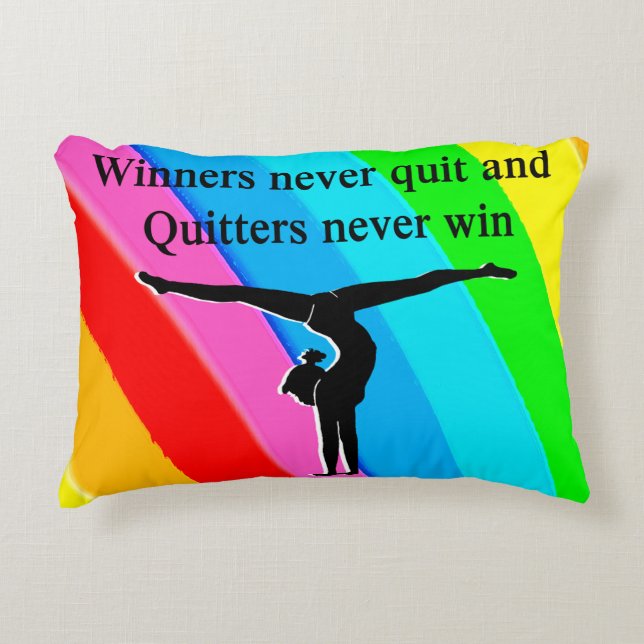 WINNING GYMNAST ACCENT PILLOW (Front)