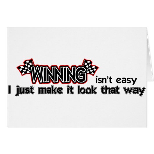 Winning Isn't Easy Cards (Front Horizontal)