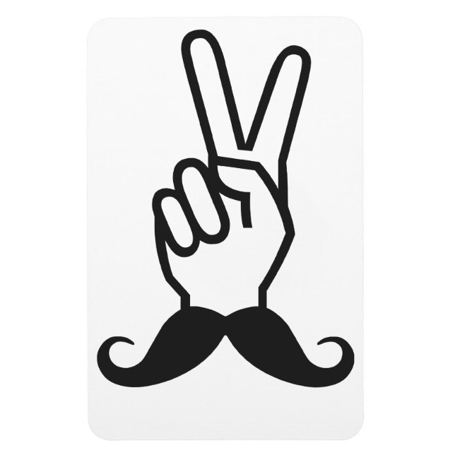 Winning Mustache custom magnet (Vertical)