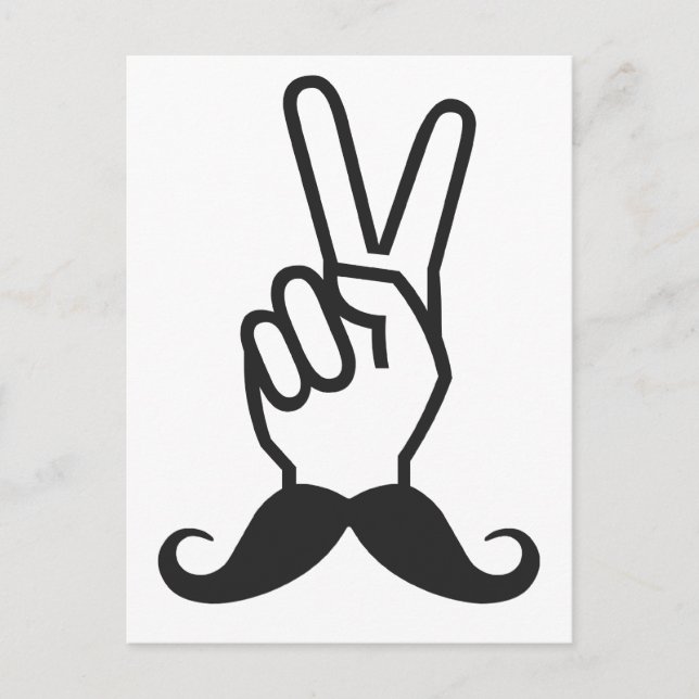 Winning Mustache custom postcard (Front)