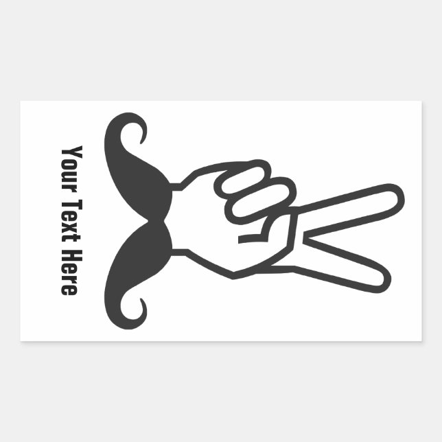 Winning Mustache custom stickers (Front)